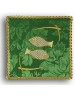 Calice brodé vert - Poisson