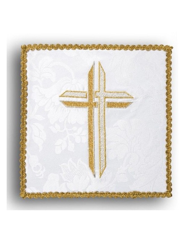 Ecru vezena palij - Križ (1)