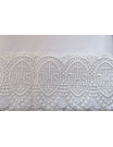 White Catholic Altar Cloth with Embroidered IHS Symbol Lace Trim