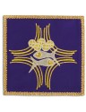 Embroidered chalice pall - Fish + bread (2)