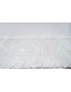 White Catholic Altar Cloth with Elegant Embroidered Lace Trim