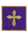 Besticktes Kelchtuch - goldenes Kreuz (1)