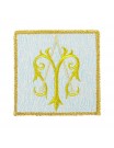 Embroidered Marian chalice pall (1K)