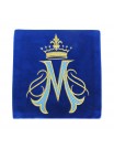 Marian embroidered chalice pall - velvet material