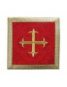 Chalice pall red Cross + gold trim