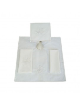 Chalice linen set white cross embroidery (18)