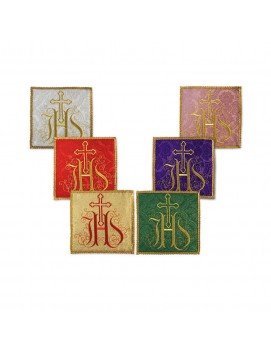 Embroidered chalice palls set of 6 pieces