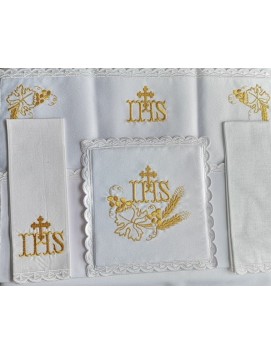 Set de linge de calice motif universel