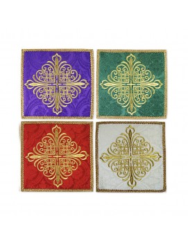 Embroidered chalice palls set of 4 pieces