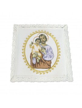 Chalice linen set cotton - St. Joseph.