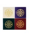 Embroidered chalice palls set of 4 pieces - velvet material