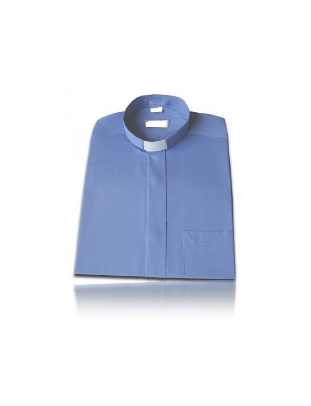 Chemise du clergé à manches courtes 60% coton