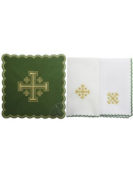 Conjunto de lino para cáliz Cruz de Jerusalén - 18