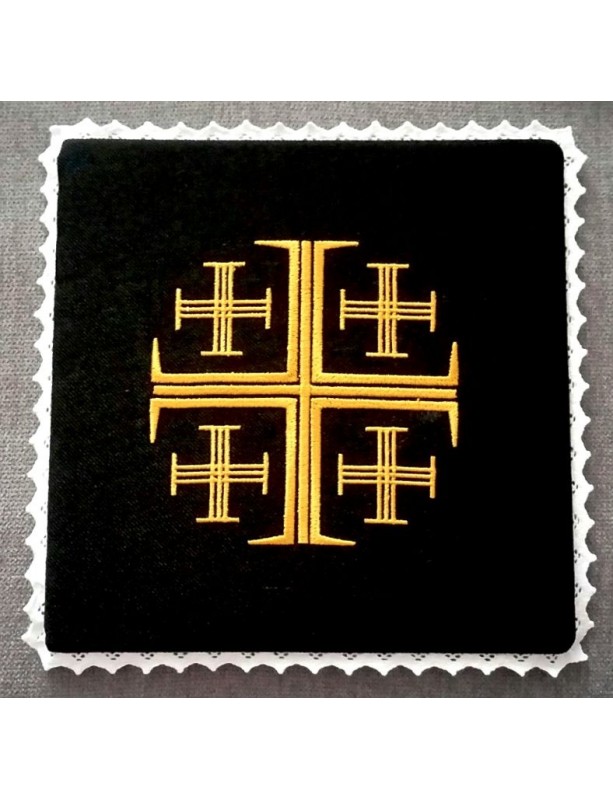 Palka kielichowa czarna krzyż jerozolimski