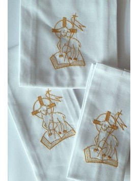 Chalice linen set for Easter - Lamb (05A)