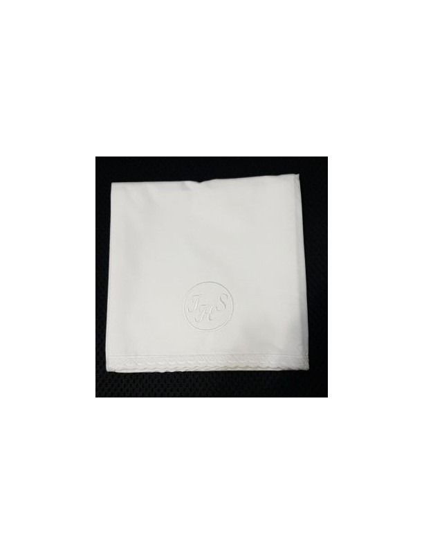 White IHS corporal in a circle - 100% cotton