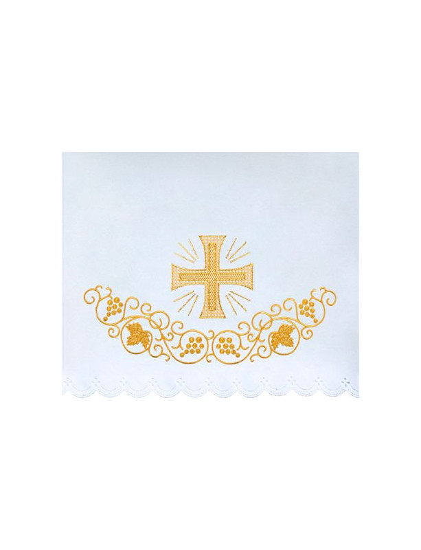 Cearceaf de altar cruce și struguri