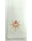 Purificator with a heart in a crown - 100% cotton