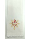 Purificator with a heart in a crown - 100% cotton