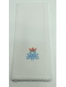 Purificator Marian pattern with crown - 100% cotton