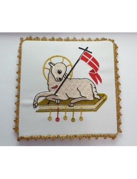 Άγιο ποτήρι λευκό Θυσιαζόμενο Αρνί