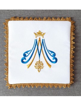 Palka kielichowa haftowana M wzór maryjny