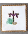 Pall de potir brodat cruce + robă violet