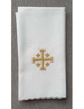 Purificatoio con Croce di Gerusalemme - 100% cotone