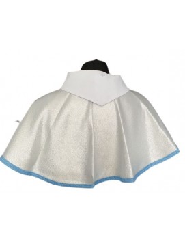 Capa / capuz de coroinha prateada