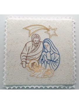 Cáliz pall bordado Navidad