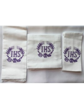 Kelchwäsche-Set IHS violett