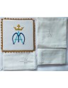Set di lino per calice mariano (7)