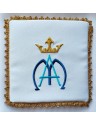 Embroidered chalice pall M Marian pattern (8)
