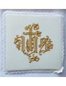Chalice pall ecru IHS (2)