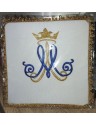 Chalice pall embroidered Marian pattern M (9).