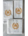 Ensemble de linge de calice IHS doré