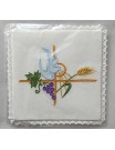Embroidered ecru chalice pall - Dove