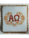 Alpha and Omega embroidered chalice pall (26)