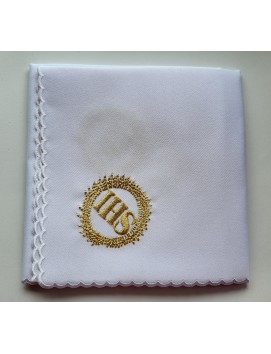 Corporale ricamato in 4 angoli - IHS (3)