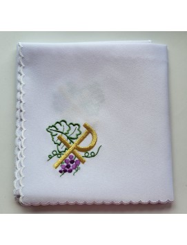 Corporal embroidered in 4 corners - P + grapes