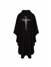 Chasuble with cross - black