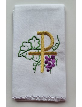 Purificatoio ricamato - 100% cotone