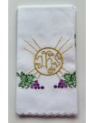 IHS embroidered purificator - 100% cotton (2)