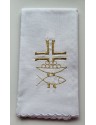 Fish embroidered purificator - 100% cotton (3)