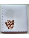 Corporal embroidered in 4 corners - IHS red
