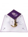Embroidered Chalice linen set - Advent (5)