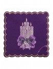 Embroidered Chalice linen set - Advent (5)