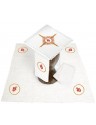 Chalice linen set, embroidered - Crowned heart (3)