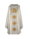 Damask Chasuble with Gold Embroidered Motifs