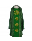 Damask Chasuble with Gold Embroidered Motifs